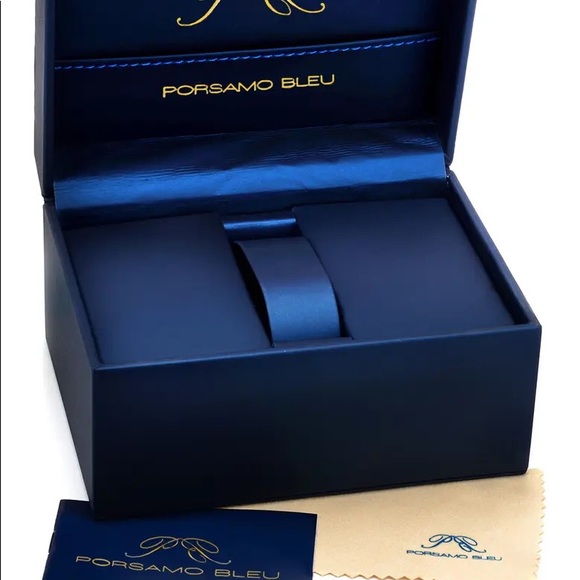 PORSAMO BLEU Women's Ruby Embossed Leather Strap Watch, 34mm - Picture 4 of 4